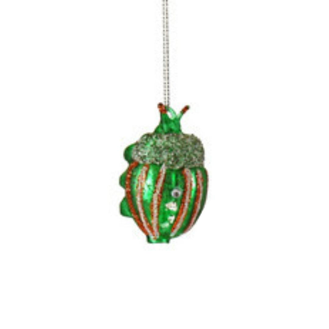 glittered & jeweled blown glass insect ornaments